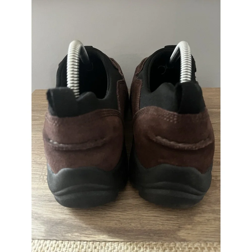 Lands End Shoes Mens 9 D Brown All Weather Slip On Moc Toe Loafers M1